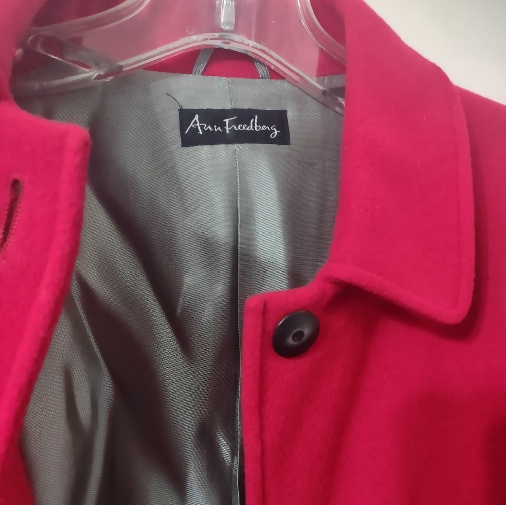 Red Women's Blazer - Picture 2 of 4